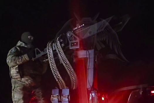 Появилось видео перехвата БПЛА боевыми лазерами