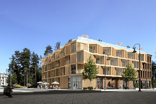 «Как в Швеции»: градостроительный совет одобрил эскиз новой гостиницы в центре Светлогорска