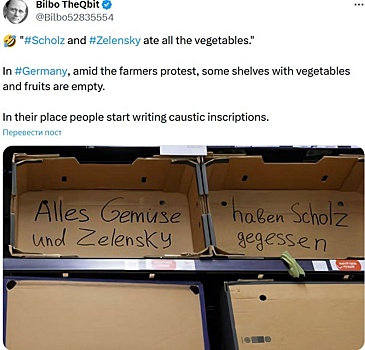 К протестующим фермерам присоединились немецкие железнодорожники