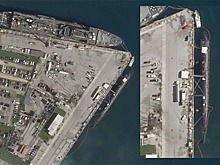 Поврежденную в Южно-Китайском море атомную подлодку ВМС США показали из космоса