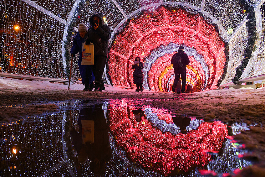 Новогодние инсталляции в центре Москвы