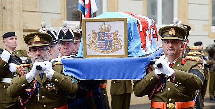 Церемония прощания с великим герцогом Жаном прошла в Люксембурге