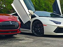 Необычный тест Tesla и Lamborghini Huracan