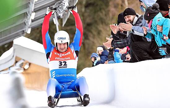 Саночник Павличенко стал вторым на чемпионате Европы