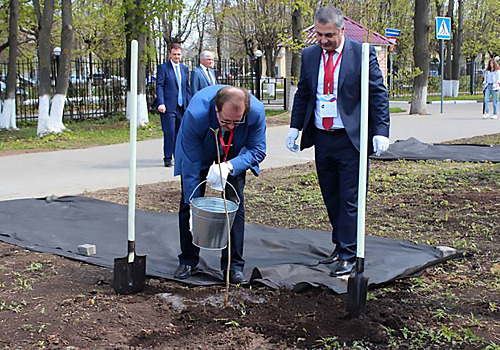 Сонм ректоров заложил аллею ореха Зибольда