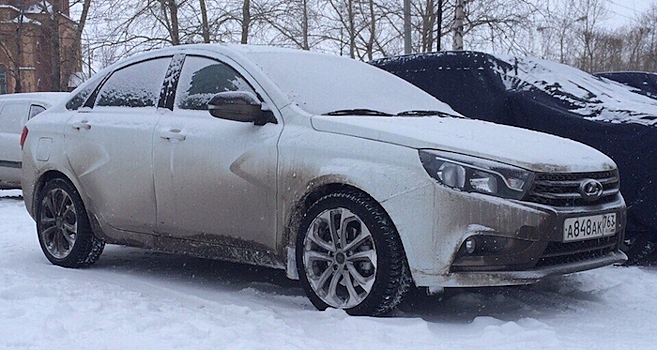 Новый спортивный седан Лада Веста Спорт замечен в Сургуте