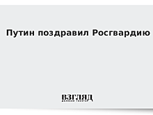 Путин поздравил Росгвардию