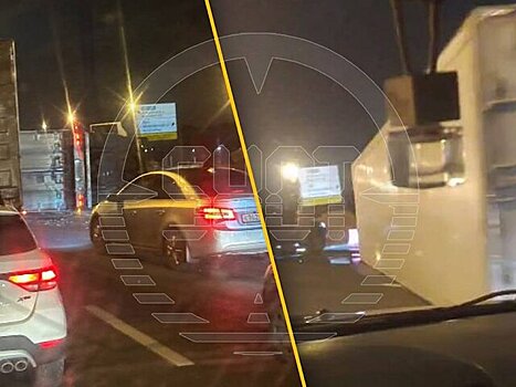 Движение на МКАД в районе Коммунарского шоссе затруднено из-за аварии