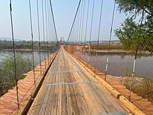 Обрушившийся мост возле Новокручининска отремонтирован