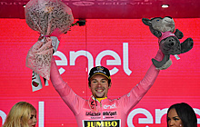 Роглич победил в разделке на 9-м этапе «Джиро д’Италия». Закарин — 13-й