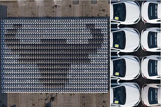 Посмотрите на гигантскую мозаику из 750 автомобилей Geely