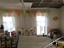 В российском детском саду обрушился потолок