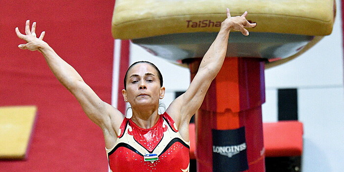 Оксана Чусовитина взяла серебро на чемпионате Азии по спортивной гимнастике
