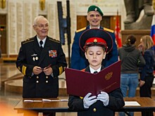 Воспитанники Школы № 887 дали клятву верности кадетскому братству в Музее Победы