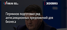 Перминов подготовил ряд антисанкционных предложений для бизнеса