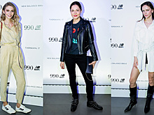 Елена Лядова, Ясмина Муратович, Резо Гигинеишвили на презентации New Balance 990v5