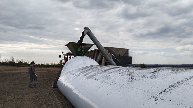 В Татарстане открылась демоплощадка технологии хранения зерновых, масличных культур и силоса в полимерных рукавах