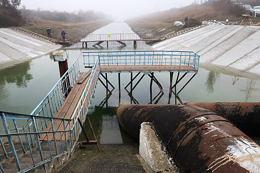 Вода из Днепра в Северо-Крымском канале признана пригодной для пользования
