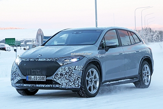 Первый электрический Mercedes-Maybach заметили на зимних тестах