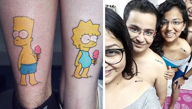 15 идеальных татуировок для братьев и сестер. Даже мама одобрит!