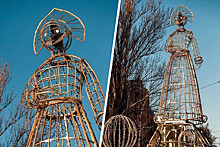В Костроме скульптура Снегурочки напугала местных жителей