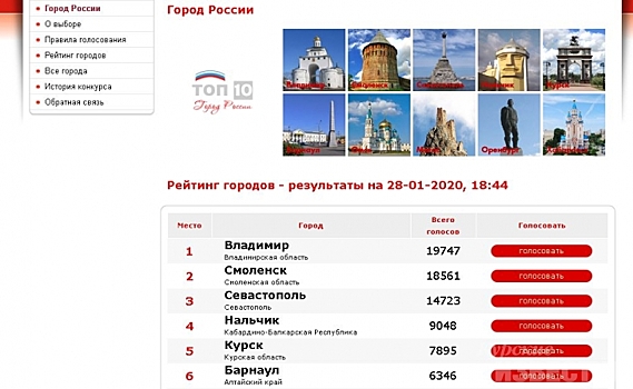 Курск в ТОП-5 конкурса Город России