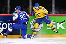 Швеция — Словакия — 3:1 — видео, голы, обзор матча чемпионата мира по хоккею — 2021