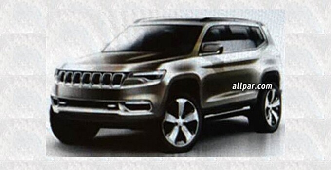 В Сеть «утекли» эскизы нового внедорожника Jeep K8 Hybrid Concept