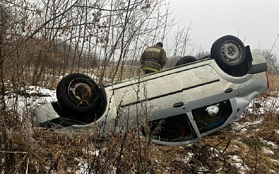 В Рязанской области 83-летний водитель Renault Logan пострадал в ДТП