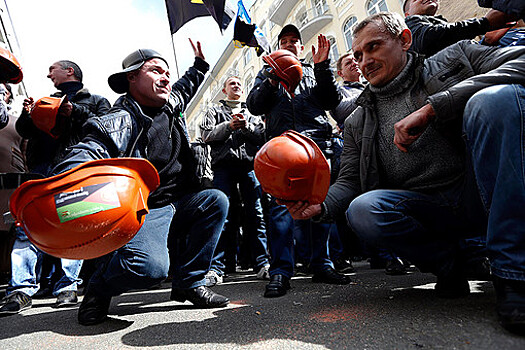 МВД Украины начало задержания среди митингующих шахтеров