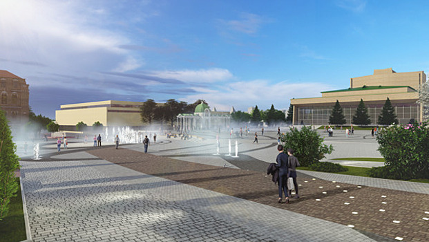 В Ессентуках благоустроят Театральную площадь