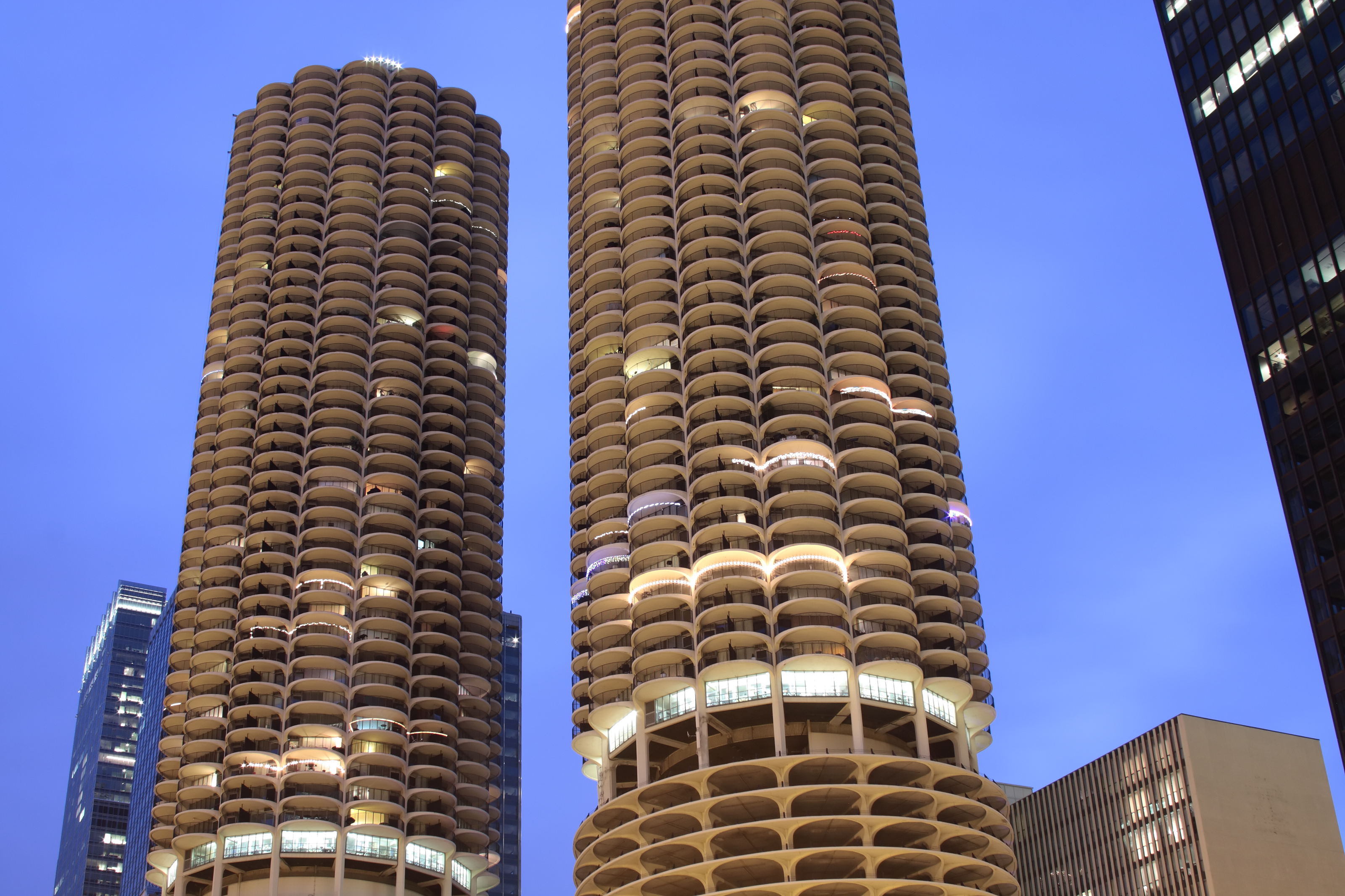 Небоскребы Marina City, Чикаго, США, Северная Америка и Карибы