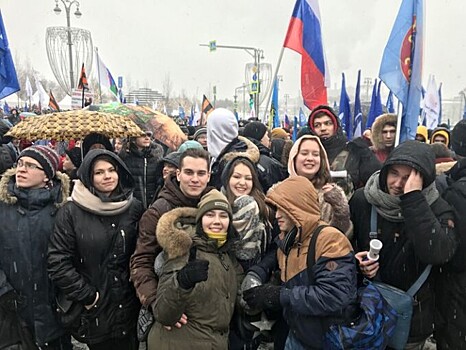 Студенты МТУ приняли участие в митинге-концерте «Россия в моём сердце»
