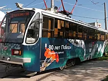 В Самаре на линию вышел "Трамвай Победы"