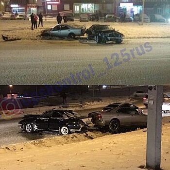 В Приморье «дрифт» на заснеженной дороге обернулся серьёзным ДТП