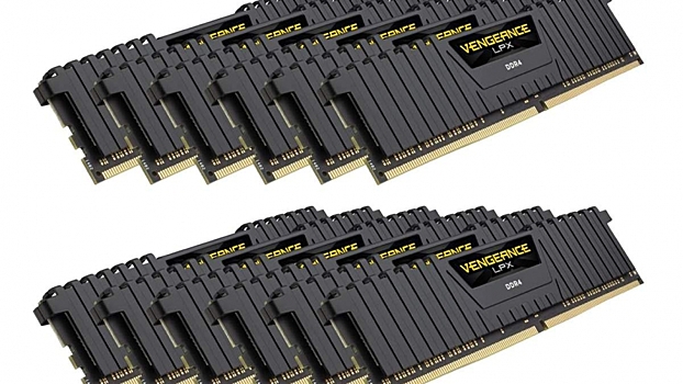 Объём набора памяти Corsair Vengeance LPX DDR4-4000 равен 192 ГБ