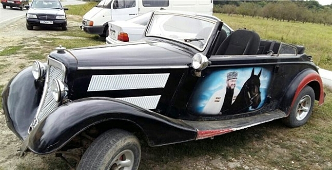Редкий кабриолет с портретом Кадырова выставили на продажу