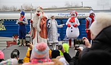 23 декабря в Волгограде встретили поезд Деда Мороза