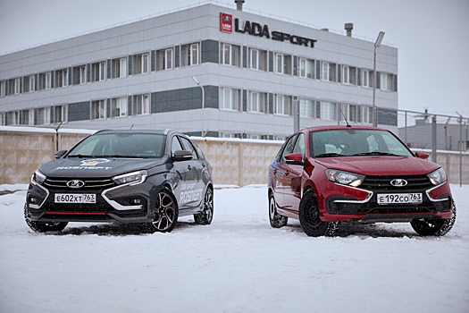 «АвтоВАЗ» показал прототипы новых LADA Vesta Sport и Granta Sport на «Байкальской миле 2023»