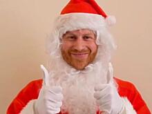 Принц Гарри в костюме Санта-Клауса записал рождественское обращение. Видео!