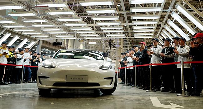 Tesla Model 3 занимает более 10% на китайском рынке