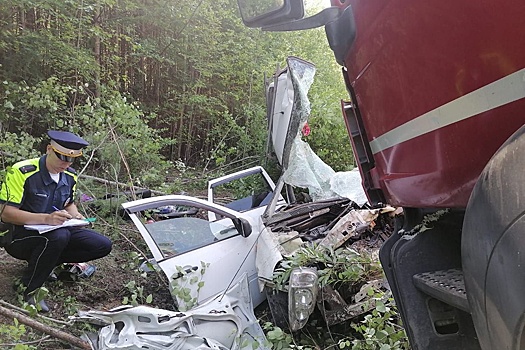 На Урале водитель грузовика уснул за рулем и устроил ДТП