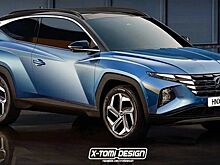 Представлено рендерное изображение трехдверного Hyundai Tucson