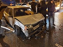 Четыре автомобиля столкнулись на Алтуфьевском шоссе