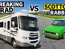 Видео: гонка дома на колёсах Ford против классического Volkswagen Golf