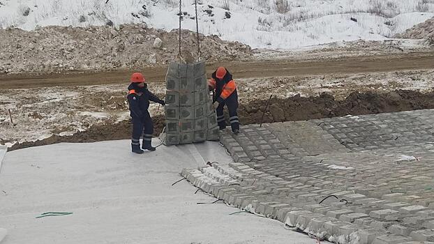 В Навашино ведутся работы по устройству земляного полотна