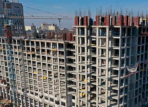 17-й этаж возводят в ЖК «Континенталь» в Нижнем Новгороде