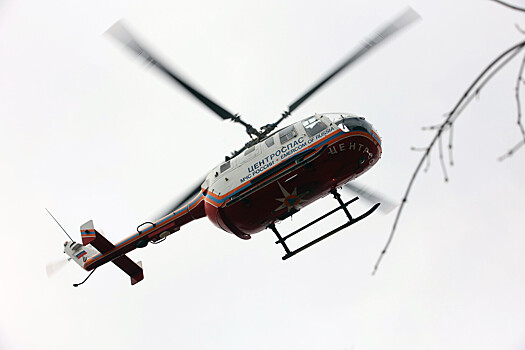 Вертолет МЧС добрался до туристов, попавших под лавину на Колыме