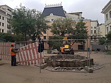Возле МАРХИ снесли фонтан. Двор будут благоустраивать, но не по проекту студентов