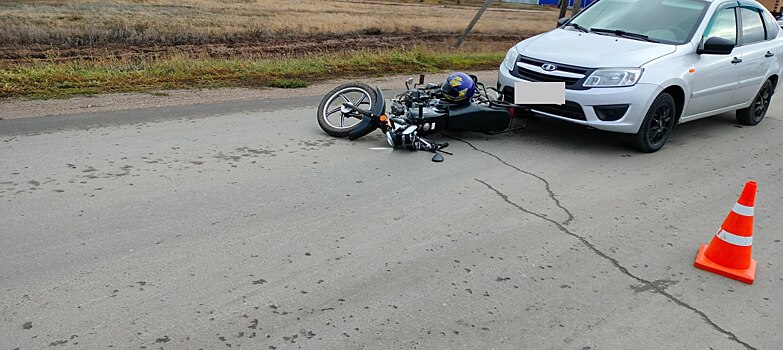 В ДТП в Новосергиевке пострадал водитель мопеда